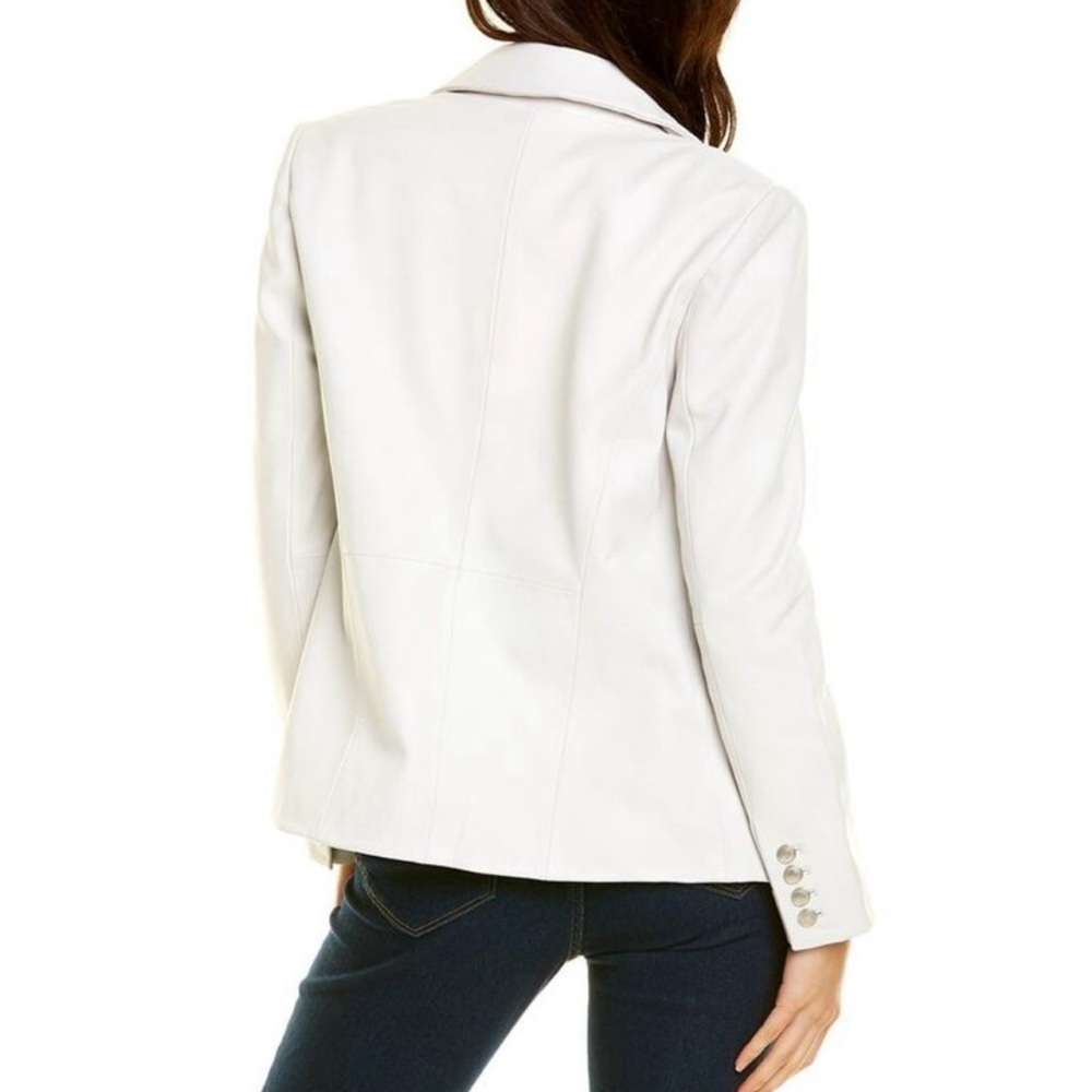 NWT Walter Baker Womens  Marley Leather Blazer reg $698 size small - Picture 3 of 14